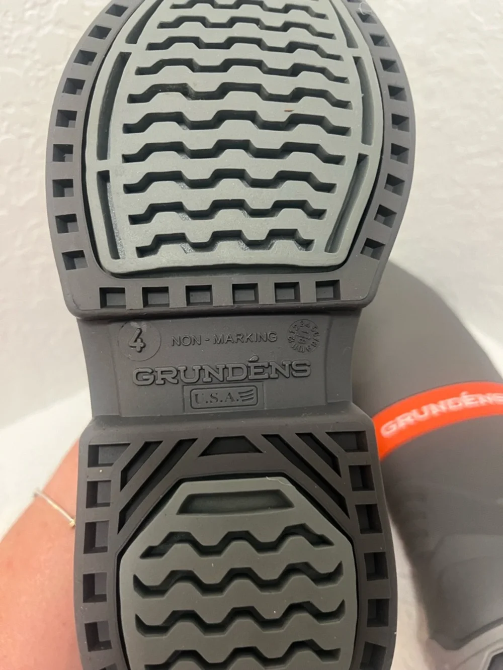 Deck-Boss Steel Grey and Orange Men's 15